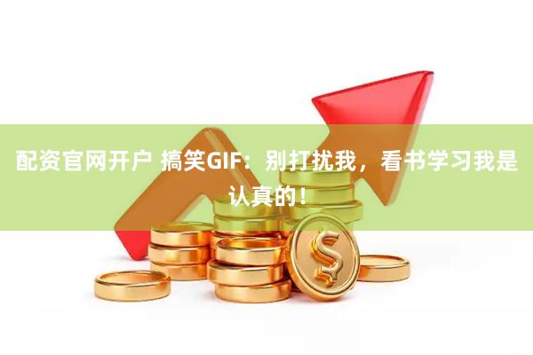 配资官网开户 搞笑GIF：别打扰我，看书学习我是认真的！