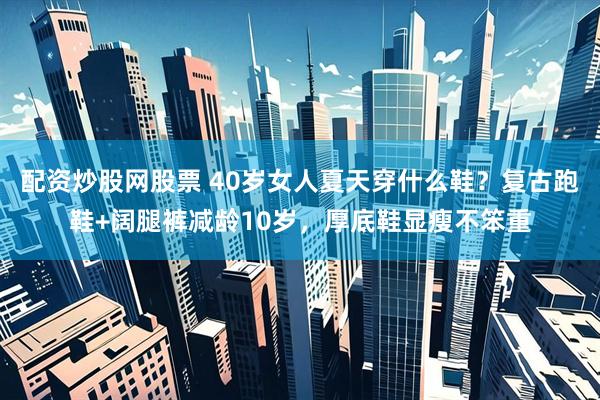 配资炒股网股票 40岁女人夏天穿什么鞋？复古跑鞋+阔腿裤减龄10岁，厚底鞋显瘦不笨重